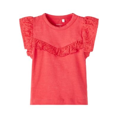 Name It Top Ruffle Joline Watermelon 62