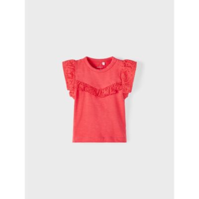 Name It Top Ruffle Joline Watermelon 62