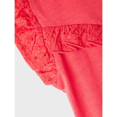 Name It Top Ruffle Joline Watermelon 62