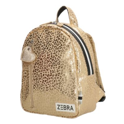 Zebra Rugzak Goud Panter