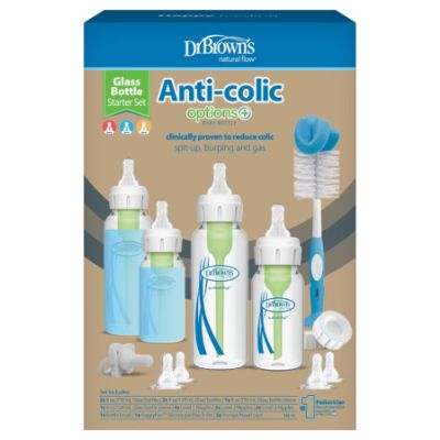 Dr. Brown's Giftset Standaard Hals Glas Anti-Colic Options+