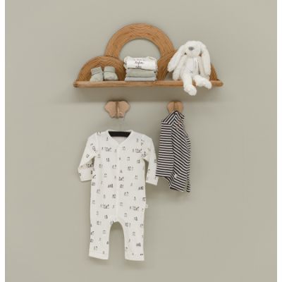 Babylook T-Shirt Henley Rib Striped 50