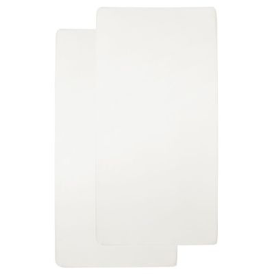 Meyco Ledikanthoeslaken Jersey Offwhite 60 x 120 cm (2-Pack)