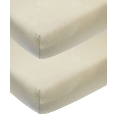 Meyco Ledikanthoeslaken Jersey Sand 60 x 120 cm (2-Pack)