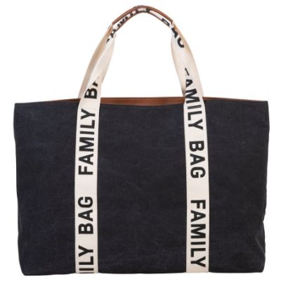 Childhome Family Bag Signature Canvas Zwart