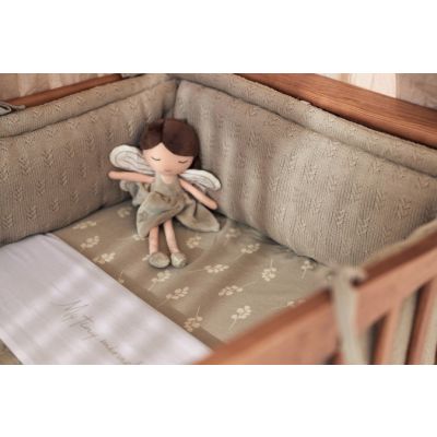 Jollein Ledikantlaken My Tiny Miracle Olive Green 120 x 150 cm