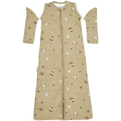 Meyco Slaapzak 4-Seizoenen Forest Animals Sand One Size 
