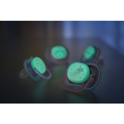 Philips Avent Fopspeen Ultra Air Nighttime Star / Dreams 6-18mnd (2 stuks) SCF376/14
