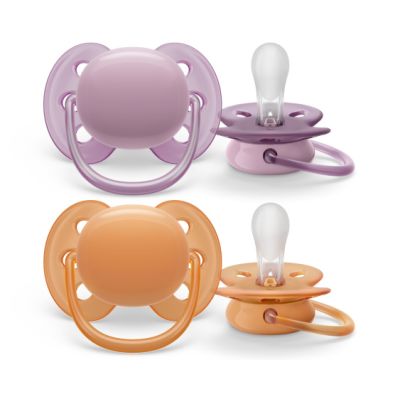 Philips Avent Fopspeen Ultra Soft Grey / Orange 6-18mnd (2 stuks) SCF091/33
