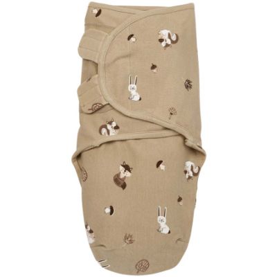 Meyco SwaddleMeyco Forest Animals Sand 0-3 Maanden 
