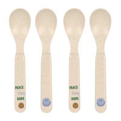 Lässig Lepels Happy Rascals Smile Sky Blue 4-Pack