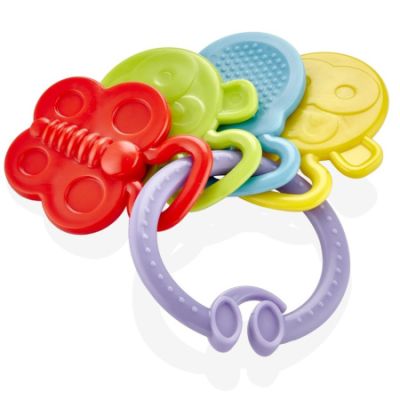 Babyjem Bijtring Sleutelbos Paars