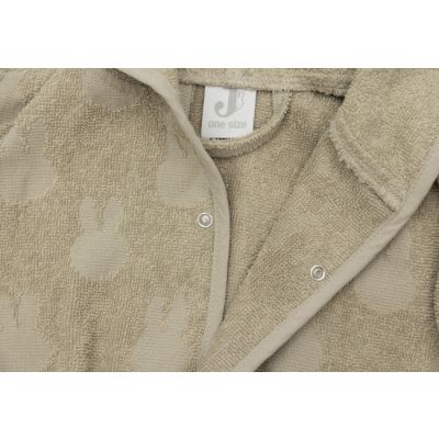 Jollein Miffy Jacquard Badjas - Badstof -  3-4 jaar - Olive Green