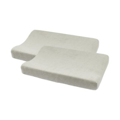 Meyco Aankleedkussenhoes Basic Badstof Light Grey 50 x 70 cm 2-Pack