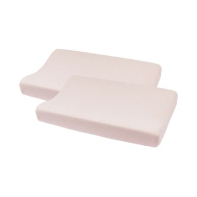 Meyco Aankleedkussenhoes Basic Badstof Soft pink 50 x 70 cm 2-Pack