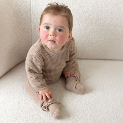 Feetje Sweater Gebreid The Magic is in You Taupe 62