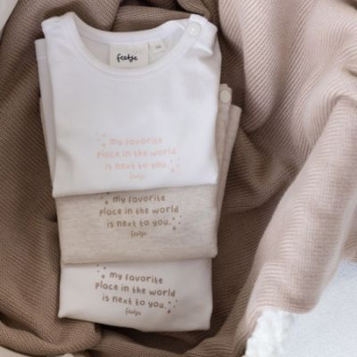 Feetje Longsleeve The Magic is in You Offwhite Roze 50