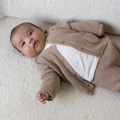 Feetje Mutsje Gebreid The Magic is in You Taupe 0-3 maanden