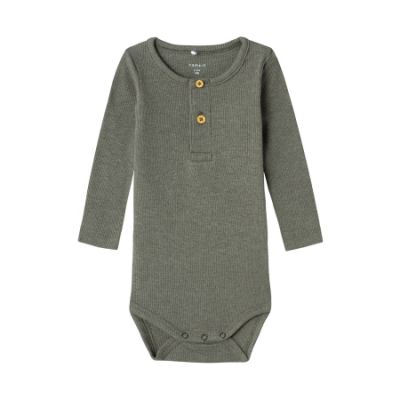 Name It Romper Kab Button Dusty Olive