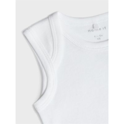 Name It Romper Zonder Mouw 3-Pack Bright White 68