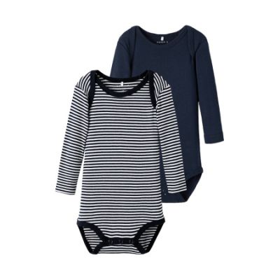 Name It Romper Stripe 2-Pack Dark Sapphire 62