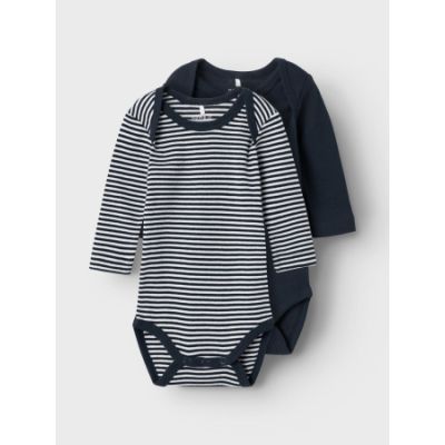 Name It Romper Stripe 2-Pack Dark Sapphire 62