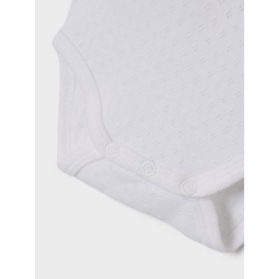 Name It Romper Needledrop 2-Pack Bright White 62