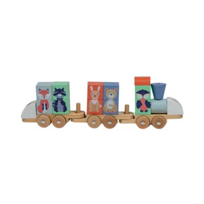 Moover Toys Blokkentrein Dieren