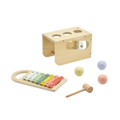 Moover Toys Muzikale Tik Tik & Xylofoon Naturel




