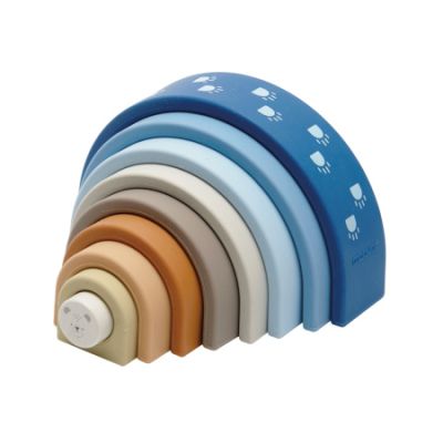 Moover Toys Siliconen Regenboog Beer Blauw



