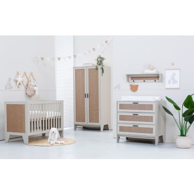 TWF Ledikant 60 x 120 - Commode 3 Laden - Hanglegkast 2 Deuren Tampere