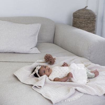 Dirkje 2-Delige Set Jurk Korte Mouw + Haarband Offwhite 56