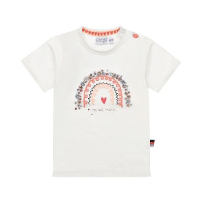 Dirkje T-Shirt Korte Mouw Rainbow White 62