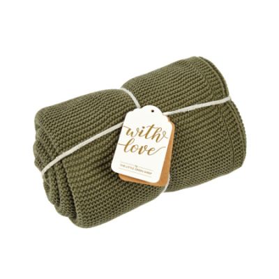 The Little Green Sheep Deken Organic Knitted Cellular