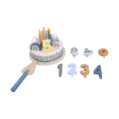 Little Dutch Verjaardagstaart Blauw FSC