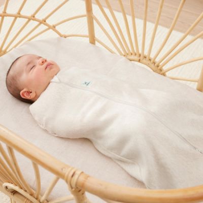 Ergopouch Cocoon Inbaker Slaapzak Oatmeal Marle 1,0 Tog 0-3mnd