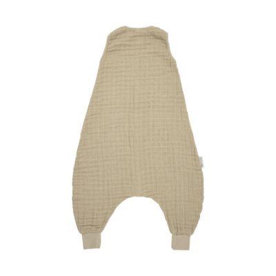 Meyco Baby Uni Zomer Slaapoverall Jumper - 92 cm - Pre-Washed Hydrofiel - Sand