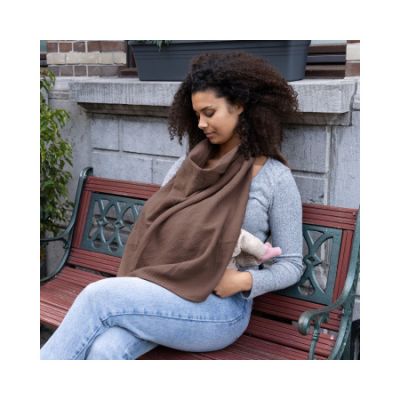 Doomoo Borstvoedingsdoek Mom'n Play Tetra Chocolate