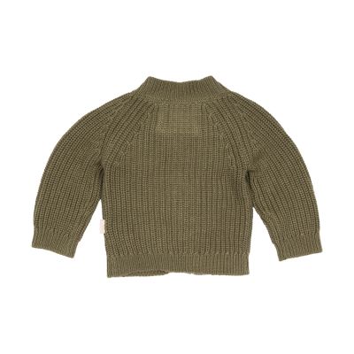 BESS Gebreid Vestje - Mt. 62 - Olive 