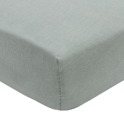 Jollein Hoeslaken Jersey - 2 Stuks - 60 x 120 cm - Sea Green/Biscuit 