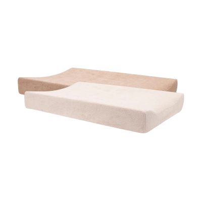 Jollein Aankleedkussenhoes - Badstof - Blush/Wild Rose - 2 Stuks - 50 x 70 cm