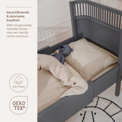 Meyco Dekbedovertrek - Pre-washed Hydrofiel - Sand - 100x135 cm