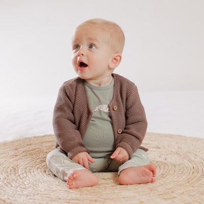 Babylook Knit Vest - Mt. 74/80 - Deep Taupe