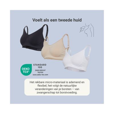 Carriwell Voedingsbh - Original - Zwart - S/M Carriwell Voedingsbh - Original - Zwart - S/M
