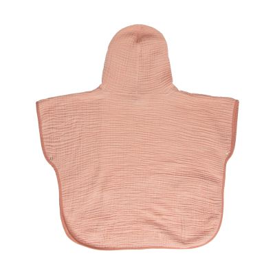 Bebe-Jou Pure Cotton Poncho -  Maat 86-92 - Pink