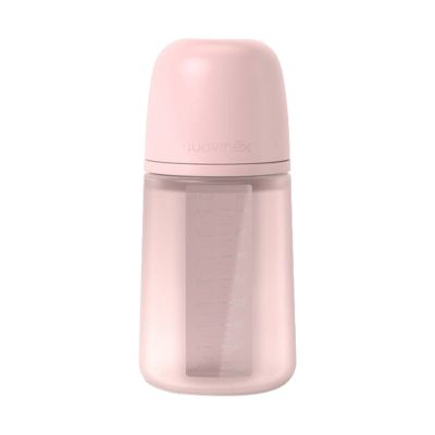 Suavinex Colour Essence Fles - Medium Flow - 240ml - Silicone - Roze Suavinex Colour Essence Fles - Medium Flow - 240ml - Silicone - Roze