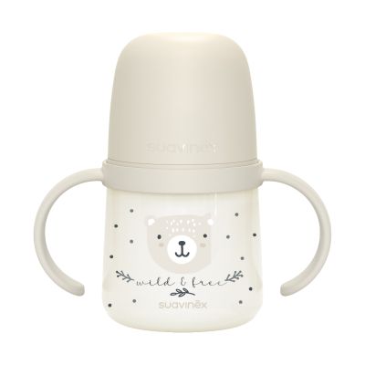 Suavinex Wild & Free Beker Met Handvaten - 150ml - 6Mnd+ - Grijs Suavinex Wild & Free Beker Met Handvaten - 150ml - 6Mnd+ - Grijs
