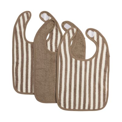 Meyco Slab - Badstof Jacquard Fat Stripe - Taupe - 3-pack Meyco Slab - Badstof Jacquard Fat Stripe - Taupe - 3-pack
