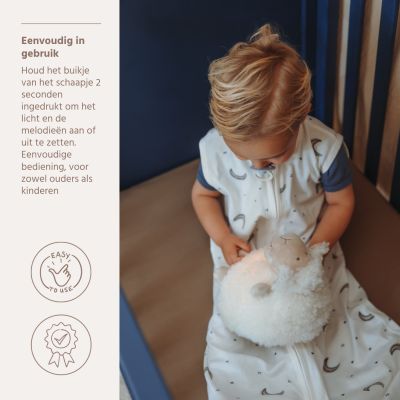 Meyco Nachtlampje - Buddy Sheep - Natural