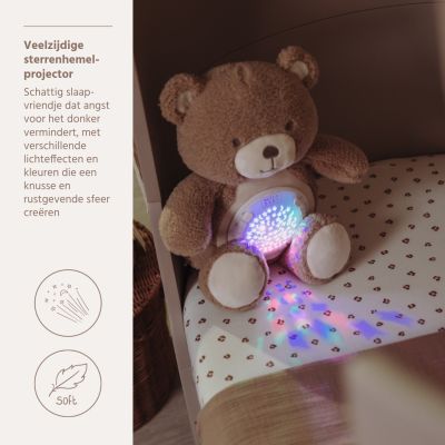 Meyco Slaaphulp Deluxe - Buddy Bear - Warm Brown